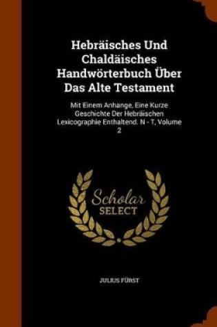 Cover of Hebraisches Und Chaldaisches Handworterbuch Uber Das Alte Testament