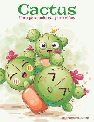 Book cover for Cactus libro para colorear para ninos