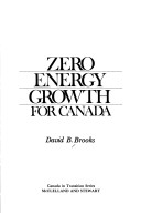 Cover of Zero Energy Growth for Canada