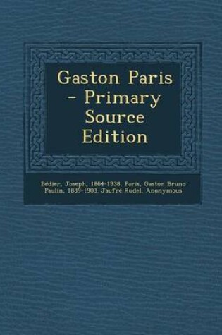 Cover of Gaston Paris