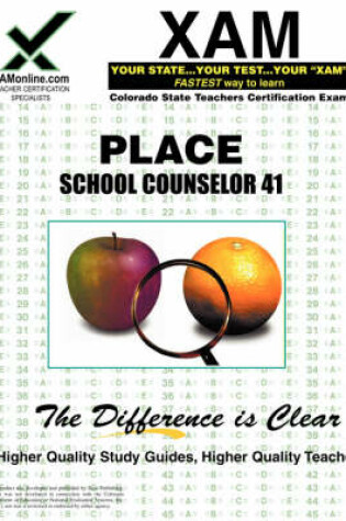 Cover of Place School Counselor 41 Teacher Certification Test Prep Study Guide