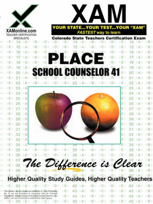 Cover of Place School Counselor 41 Teacher Certification Test Prep Study Guide