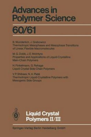 Cover of Liquid Crystal Polymers II/III