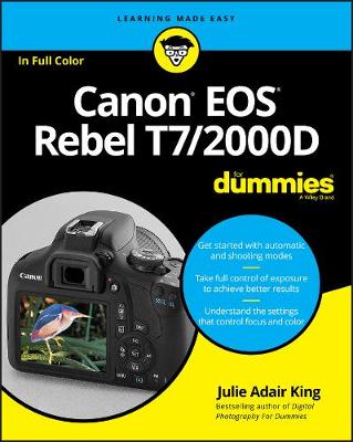 Book cover for Canon EOS Rebel T7/2000D For Dummies