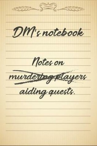 Cover of DM's notebook