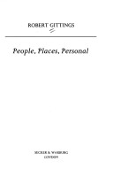 Book cover for People, Places, Personal