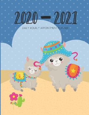 Book cover for Daily Planner 2020-2021 Llama 15 Months Gratitude Hourly Appointment Calendar