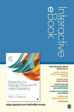 Cover of Statistics for People Who (Think They) Hate Statistics Interactive eBook