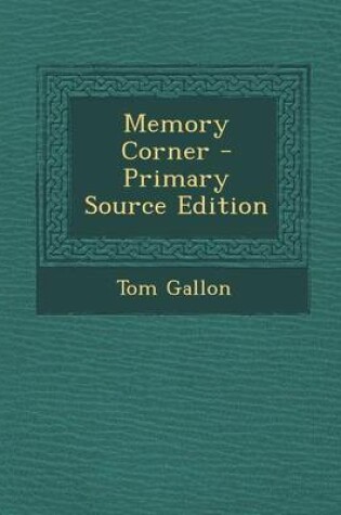 Cover of Memory Corner