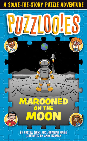Book cover for Puzzloonies! Marooned on the Moon