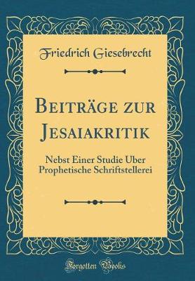 Book cover for Beitrage Zur Jesaiakritik