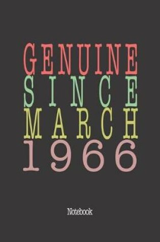 Cover of Genuine Since March 1966