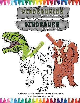 Cover of Dinosaurios libro de color-leer