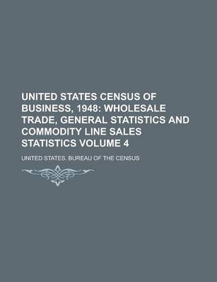 Book cover for United States Census of Business, 1948 Volume 4