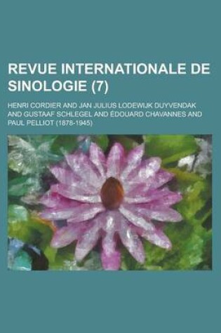 Cover of Revue Internationale de Sinologie (7 )