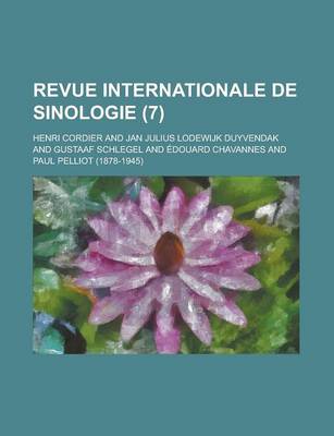 Book cover for Revue Internationale de Sinologie (7 )