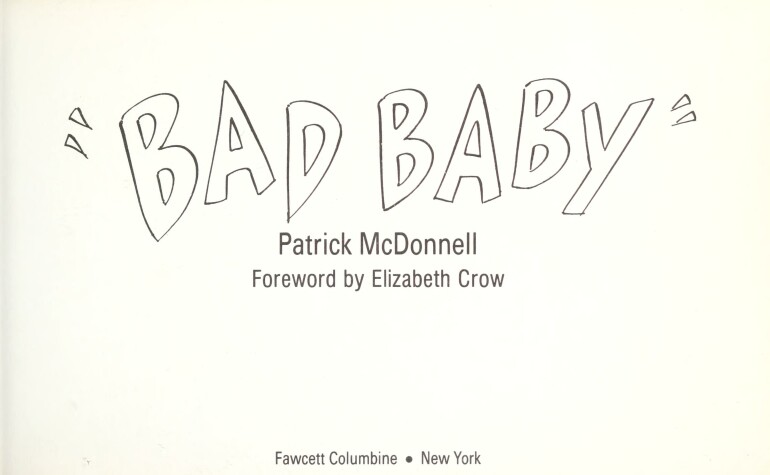 Book cover for FT-Bad Baby