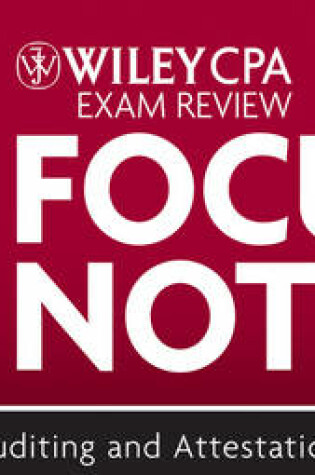 Cover of Wiley CPA Examination Review 2013 Focus Notes