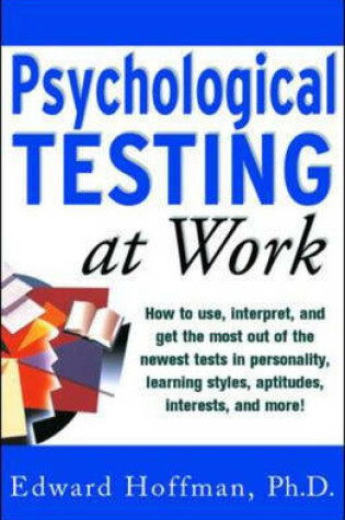 Cover of Psychological Testing at Work