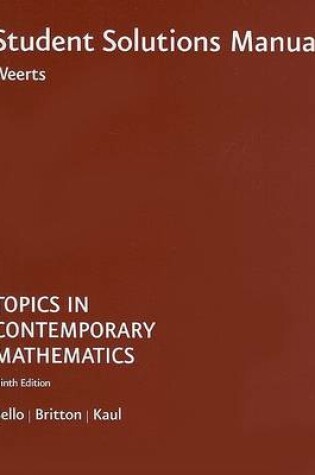 Cover of Topics in Contemporary Mathematics Student Solutions Manual
