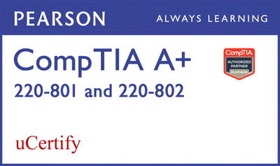 Book cover for CompTIA A+ 220-801 and 220-802 uCertify Labs Student Access Card