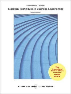 Book cover for STATISTICAL TECHNIQUES IN BUSINESS & ECONOMICS