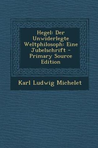 Cover of Hegel