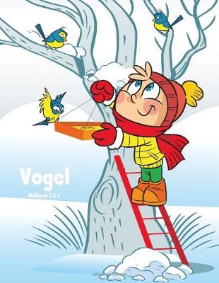 Book cover for Vogelmalbuch 3 & 4