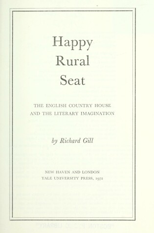 Cover of Happy Rural Seat