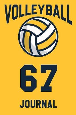 Book cover for Volleyball Journal 67