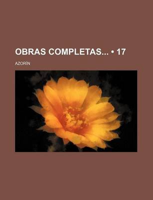 Book cover for Obras Completas (17)