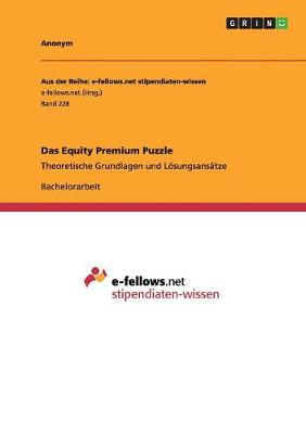 Book cover for Das Equity Premium Puzzle