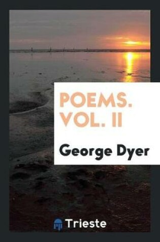 Cover of Poems. Vol. II