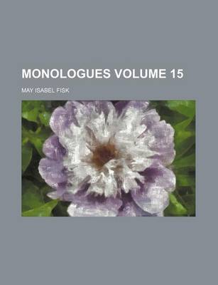 Book cover for Monologues Volume 15