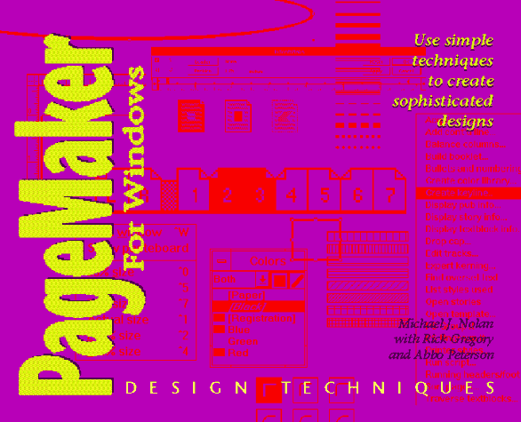 Book cover for PageMaker Design Techniques for Windows