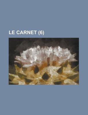 Book cover for Le Carnet (6)