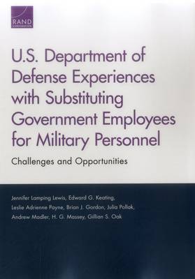 Book cover for U.S. Department of Defense Experiences with Substituting Government Employees for Military Personnel