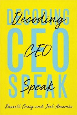 Book cover for Decoding CEO-Speak