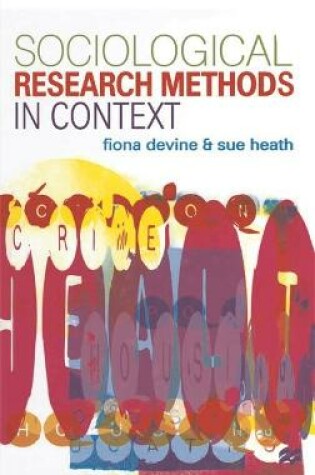 Cover of Sociological Research Methods in Context