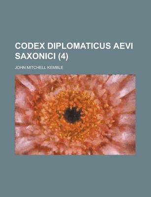 Book cover for Codex Diplomaticus Aevi Saxonici (4)