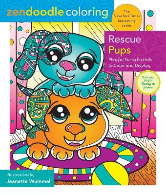 Book cover for Zendoodle Coloring: Rescue Pups