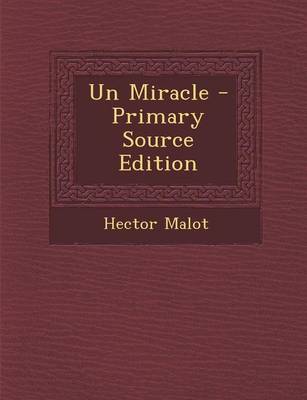 Book cover for Un Miracle - Primary Source Edition