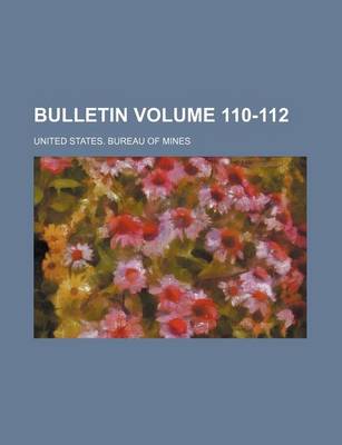 Book cover for Bulletin Volume 110-112