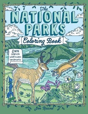 Book cover for The National Parks Coloring Book