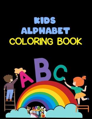 Book cover for Kids Alphabet Coloring Book