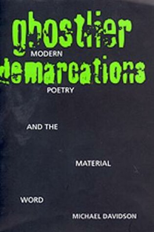 Cover of Ghostlier Demarcations