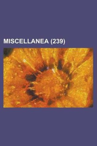 Cover of Miscellanea (239)