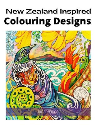 Book cover for New Zealand Inspired Colouring Designs