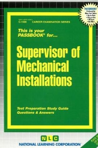 Cover of Supervisor of Mechanical Installations