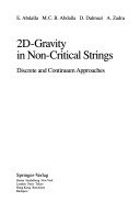 Book cover for 2D-Gravity in Non-Critical Strings